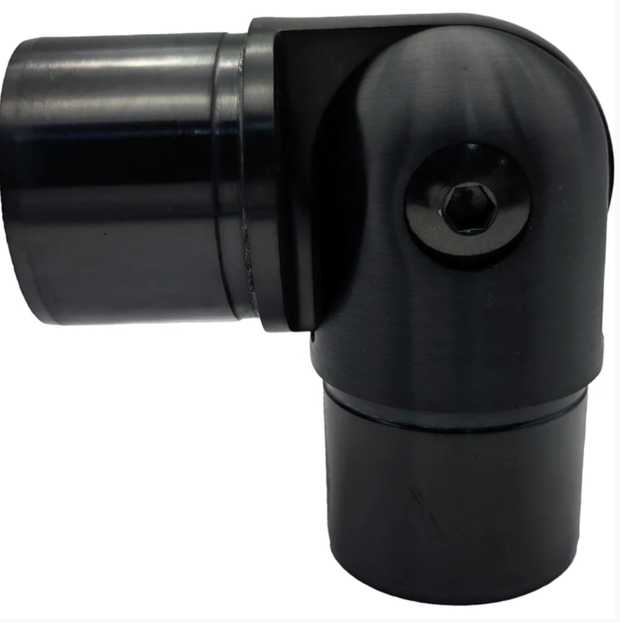 CODO Regulable, Largo, Para 42,4X1,5 Mm, Inoxidable Negro Satinado 304SS-PVD