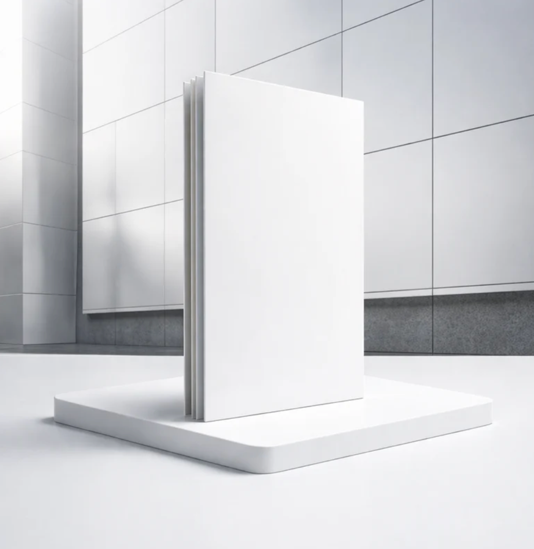 Lámina Alucobond ACM 4Mm PVDF 1.22X2.44M (4X8pies) Panel Revestimiento Exterior De Alta Calidad Color Blanco B001 Aluminio Compuesto