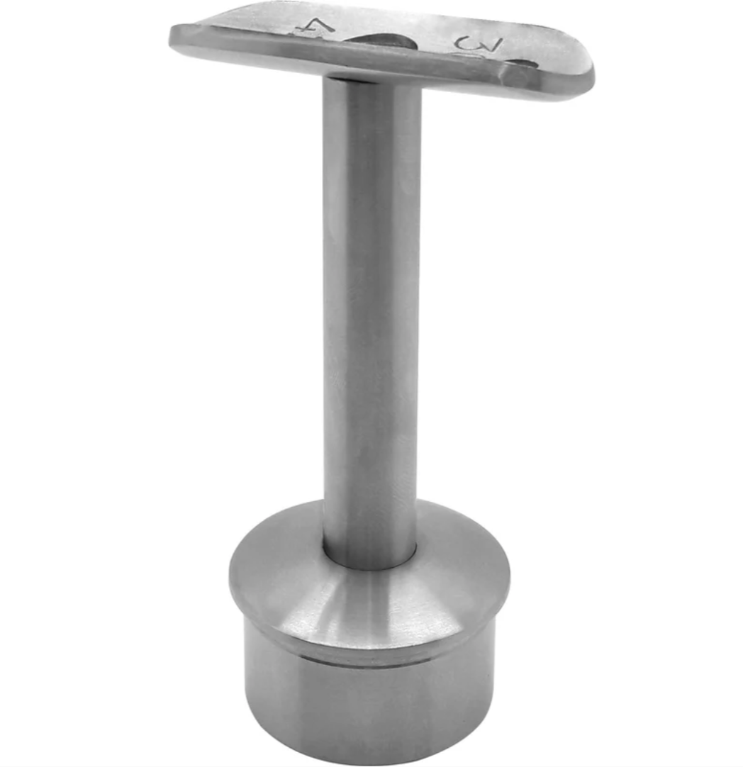 Soporte Poste-Corremanos Fijo Para Tubo De 2".